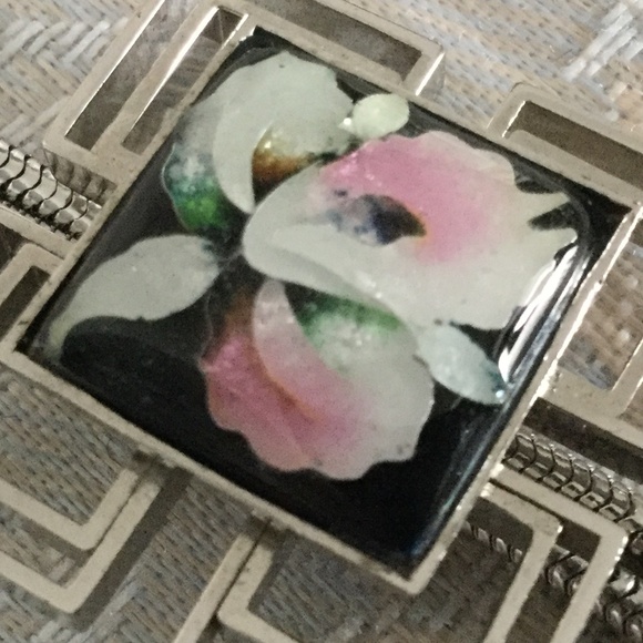 🌸 VNT Flower Lariat Necklace Sterling Silver - Picture 6 of 10